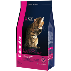 Eukanuba Adult Sterilised Weight Сontrol сбалансированный сухой корм для кошек