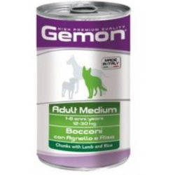 Gemon Dog Medium Adult Lamb/Rice (консервированный корм для взрослых собак средних пород, ягнёнок, рис) 1,25кг