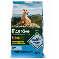 Monge Dog BWild Grain Free Anchovies (для взрослых собак мелких пород с анчоусом)