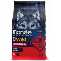 Monge Dog Bwild Low Grain Adult Deer (для взрослых собак всех пород со вкусом оленины)
