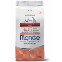 Monge Dog Daily Extra Small Adult Salmone&Rice ( для взрослых собак мелких пород с особыми потребностями c лососем, рисом, картофелем)