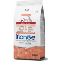 Monge Dog Mini Puppy/Junior Salmon / Rice  (для щенков мелких пород с лососем и рисом)