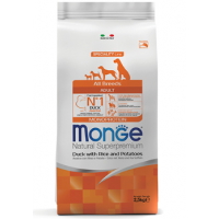 Monge Dog Puppy&Junior DUCK/RICE/POT (Корм для щенков всех пород с уткой, рисом и картофелем)