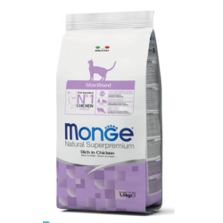 Monge Cat Sterilized (Низкокалорийный корм для стерилизованных кошек)