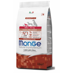 Monge Dog  Mini Puppy & Junior Lamb Rice (корм для щенков мелких пород c ягнёнком и рисом)