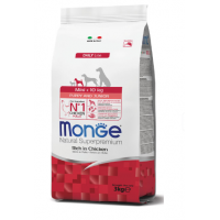 Monge Dog  Mini Puppy & Junior (корм для щенков мелких пород c курицей и рисом)