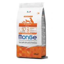 Monge Dog  Speciality Duck&Rice, Patato (корм для взрослых собак всех пород утка с рисом и картофелем)