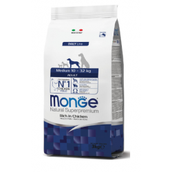 Monge Dog Daily Medium Adult (Корм для взрослых собак средних пород с курицей и рисом)