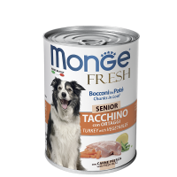 Monge Dog Fresh Senior Turkey/Veget (консервированный корм для пожилых собак, индейка/овощи) 400гр