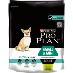 Pro Plan Adult Sensitive Digestion Small & Mini (для взрослых, мелких пород с чувствительным пищеварением с ягненком и рисом)