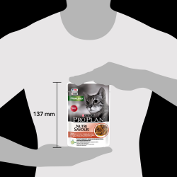 Pro Plan Nutri Savour STERILISED (говядина в соусе) 85г x 26 шт