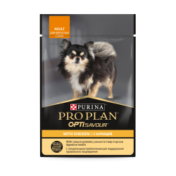 Pro Plan Opti Savour (влажный корм для собак мелких пород, кусочки в соусе c курицей) 85 г х 26 шт