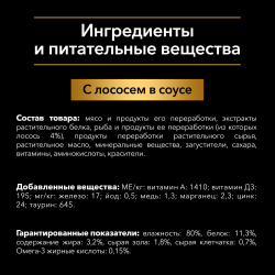 Pro Plan Opti Savour (влажный корм для собак мелких пород с чувств. пищеварением, кусочки в соусе c лососем) 85 г х 26 шт