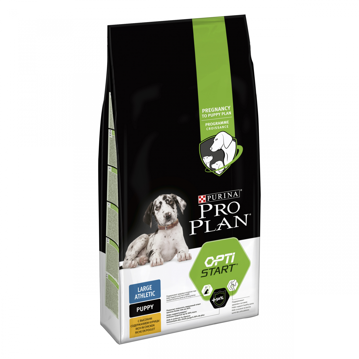 Pro Plan Puppy Large Athletic (сухой корм для щенков крупных пород с  атлетическим телосложением с курицей и рисом)