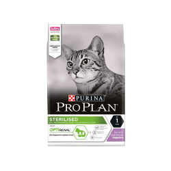Pro Plan Sterilised (сухой корм для стерилизованных кошек и кастрированных котов с индейкой)