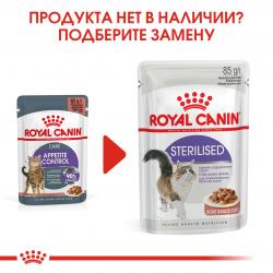 Royal Canin Appetite Control Care Корм консервированный для взрослых кошек - для контроля выпрашивания корма, в соусе 12х0,85г