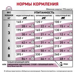 Royal Canin Early Renal Feline Корм консервированный диетический для взрослых кошек при ранней стадии почечной недостаточности, соус 0,085кг