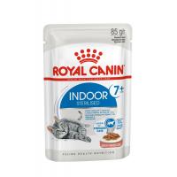 Royal Canin Indoor Sterilized 7+ Корм консервированный для стареющих кошек, постоянно живущих в помещении, соус, 85г