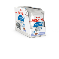 Royal Canin Indoor Sterilized 7+ Корм консервированный для стареющих кошек, постоянно живущих в помещении, желе, 85г