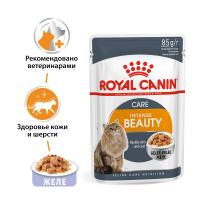 Royal Canin Intense Beauty Корм консервированный для взрослых кошек в желе, 85г