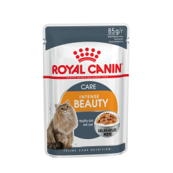 Royal Canin Intense Beauty Корм консервированный для взрослых кошек в желе, 85г