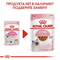 Royal Canin Kitten Корм консервированный для котят в период второй фазы роста до 12 месяцев, паштет, 85г