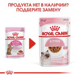 Royal Canin Kitten Sterilised Корм консервированный для стерилизованных котят до 12 месяцев, соус, 85г