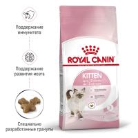 Royal Canin Kitten Корм сухой сбалансированный для котят в период второй фазы роста до 12 месяцев