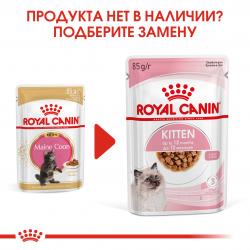 Royal Canin Maine Coon Kitten Корм консервированный для котят породы Мэйн Кун до 15 месяцев, соус, 85г 