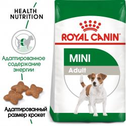 Royal Canin Mini Adult Корм сухой для взрослых собак мелких размеров от 10 месяцев