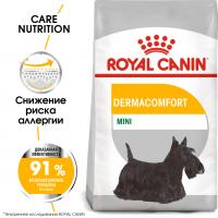 Royal Canin Mini Dermacomfort Корм сухой для взрослых собак мелких размеров при раздражениях и зуде кожи