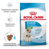 Royal Canin Mini Starter Корм сухой полнорационный для собак мелких пород (до 10 кг) в конце беременности и в период лактации, а также для щенков в период отъема от матери и до 2-х месячного возраста
