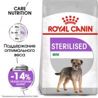 Royal Canin Mini Sterilised Корм сухой для взрослых стерилизованных собак мелких размеров, склонных к набору веса