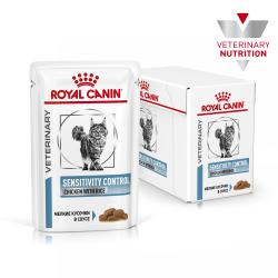 Royal Canin Sensitivity Control Canine Duck&Rice Корм для кошек при пищевой аллергии, сухой диетический, соус, 85г