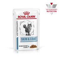 Royal Canin Skin&Coat Formula Корм полнорационный для взрослых кошек с повышенной чувствительностью кожи, соус, 0,085кг