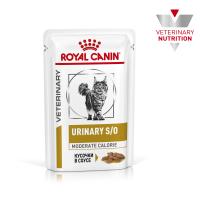 Royal Canin Urinary S/O Moderate Calorie Feline Корм диетический для взрослых кошек при мочекаменной болезни, соус, 0,085кг