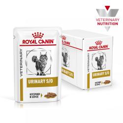 Royal Canin Urinary S/O Feline Корм диетический для кошек при мочекаменной болезни, соус, 0,085 кг