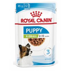 Royal Canin X-Small Puppy 85г х 12шт (в соусе, для щенков миниатюрных пород до 10 месяцев)