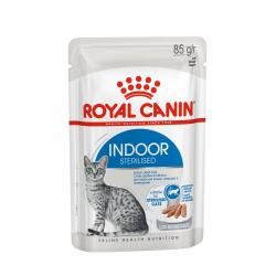 Royal Canin Indoor Sterilized Корм консервированный для взрослых кошек, постоянно живущих в помещении, желе, 85г