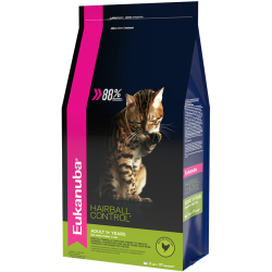 Eukanuba Hairball Control Корм для кошек для снижения образования комочков шерсти и их выведения