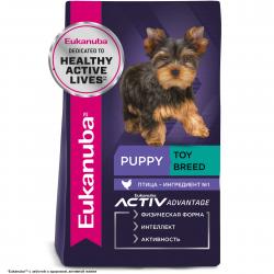 Eukanuba Puppy Toy Breed <12 months Корм сухой для щенков миниатюрных пород в возрасте до 12 месяцев, 500 гр.
