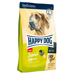 HAPPY DOG Junior Giant Lamb & Rice 26/13 (для молодых собак крупных пород от 7 до 18 месяцев с чувствительным пищеварением)