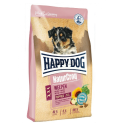 HAPPY DOG Naturcroq Welpen (сухой корм для щенков всех пород с 4 недель, птица, говядина, рыба)