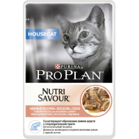 Pro Plan Nutri Savour HOUSECAT (лосось в соусе) 85г x 26 шт