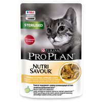 Pro Plan Nutri Savour STERILISED (курица в соусе) 85г x 26 шт