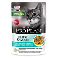 Pro Plan Nutri Savour STERILISED (океаническая рыба в соусе) 85г x 26 шт