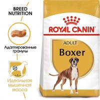 Royal Canin Boxer Adult Корм сухой для взрослых и стареющих собак породы боксер от 15 месяцев, 12 кг